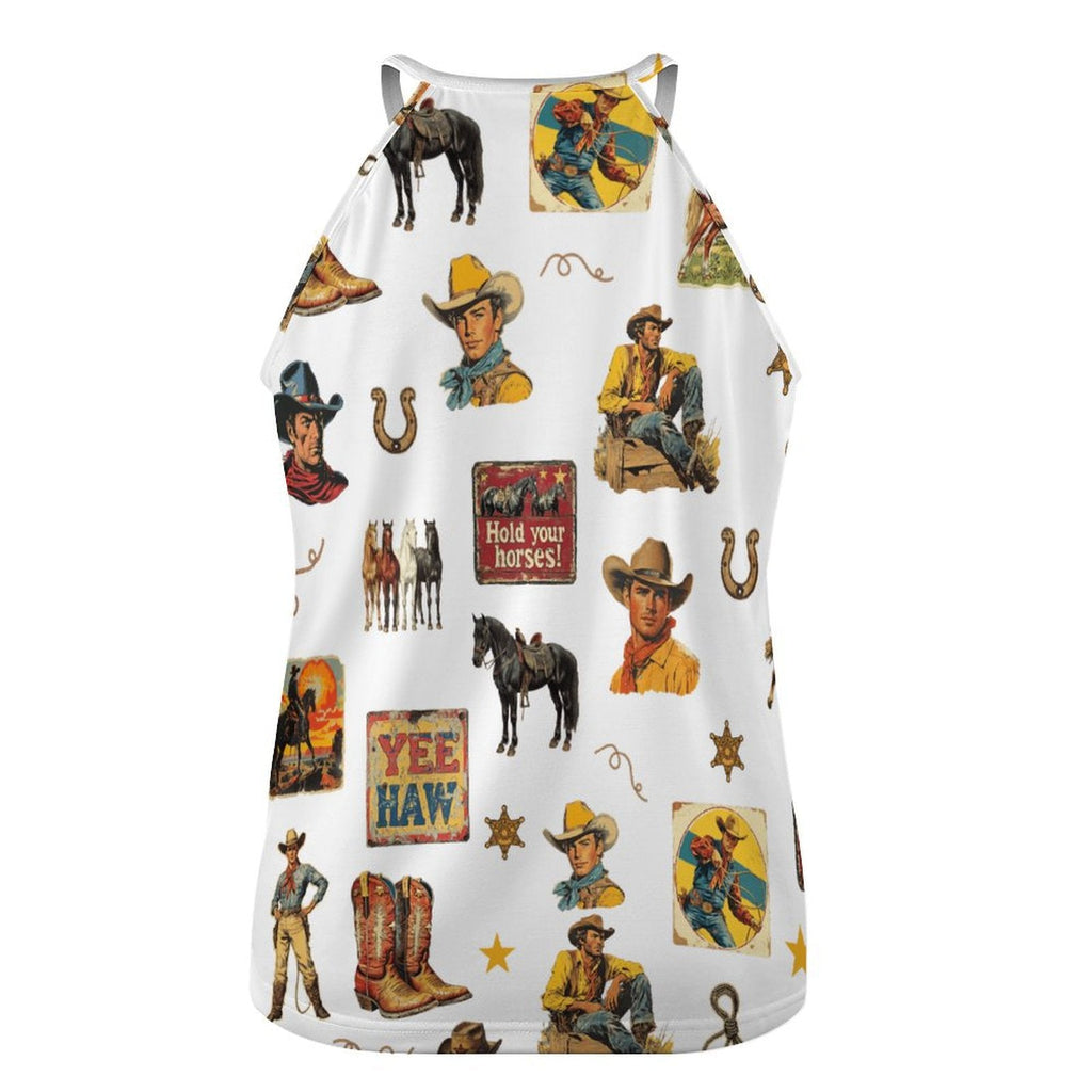 Baha Ranch Vintage Cowboy Collage Western Tank Top by Baha Ranch Western Wear - product image 4