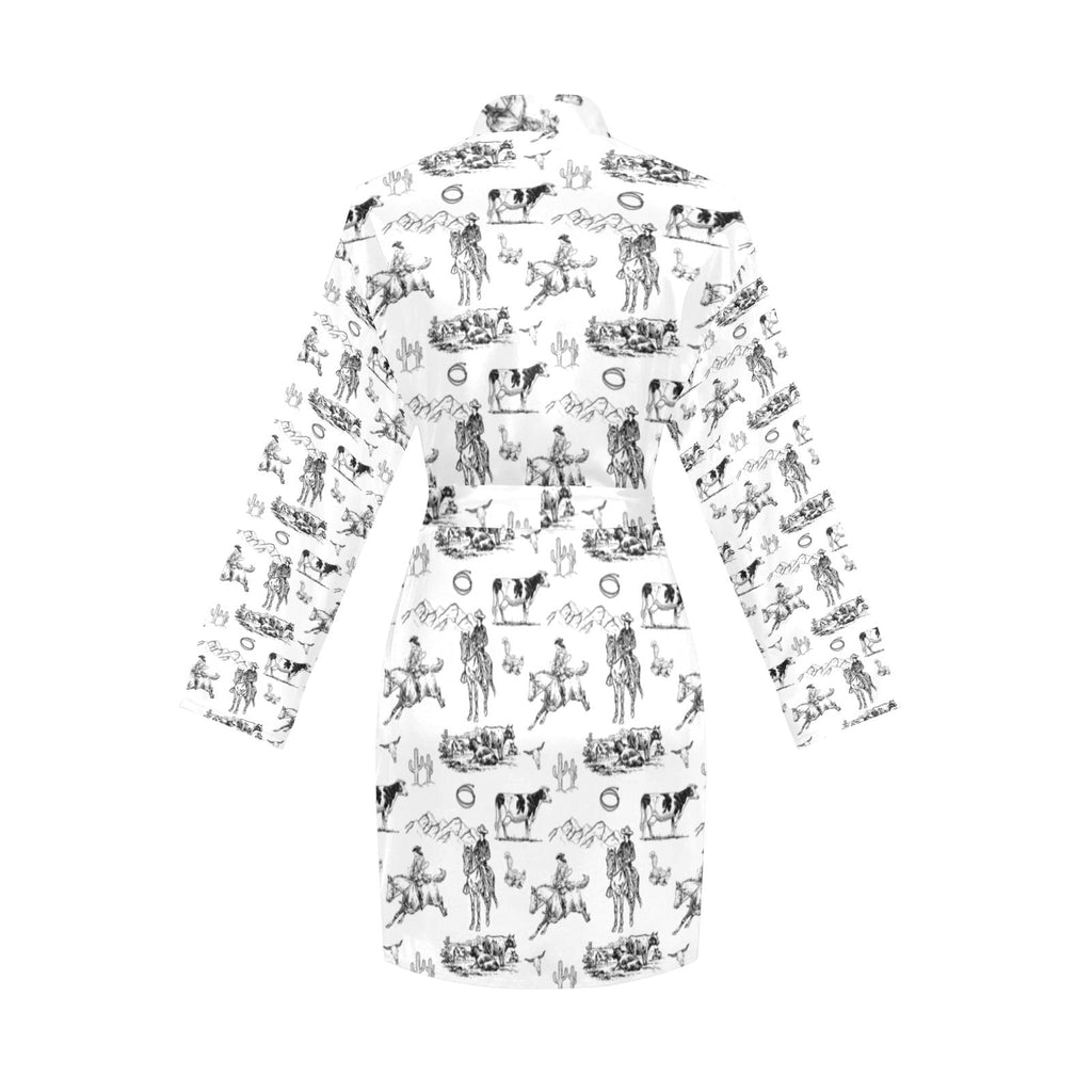 Baha Ranch Ranch Life Women's Belted Satin Feel Dressing Lounge Robe by Baha Ranch Western Wear - product image 4