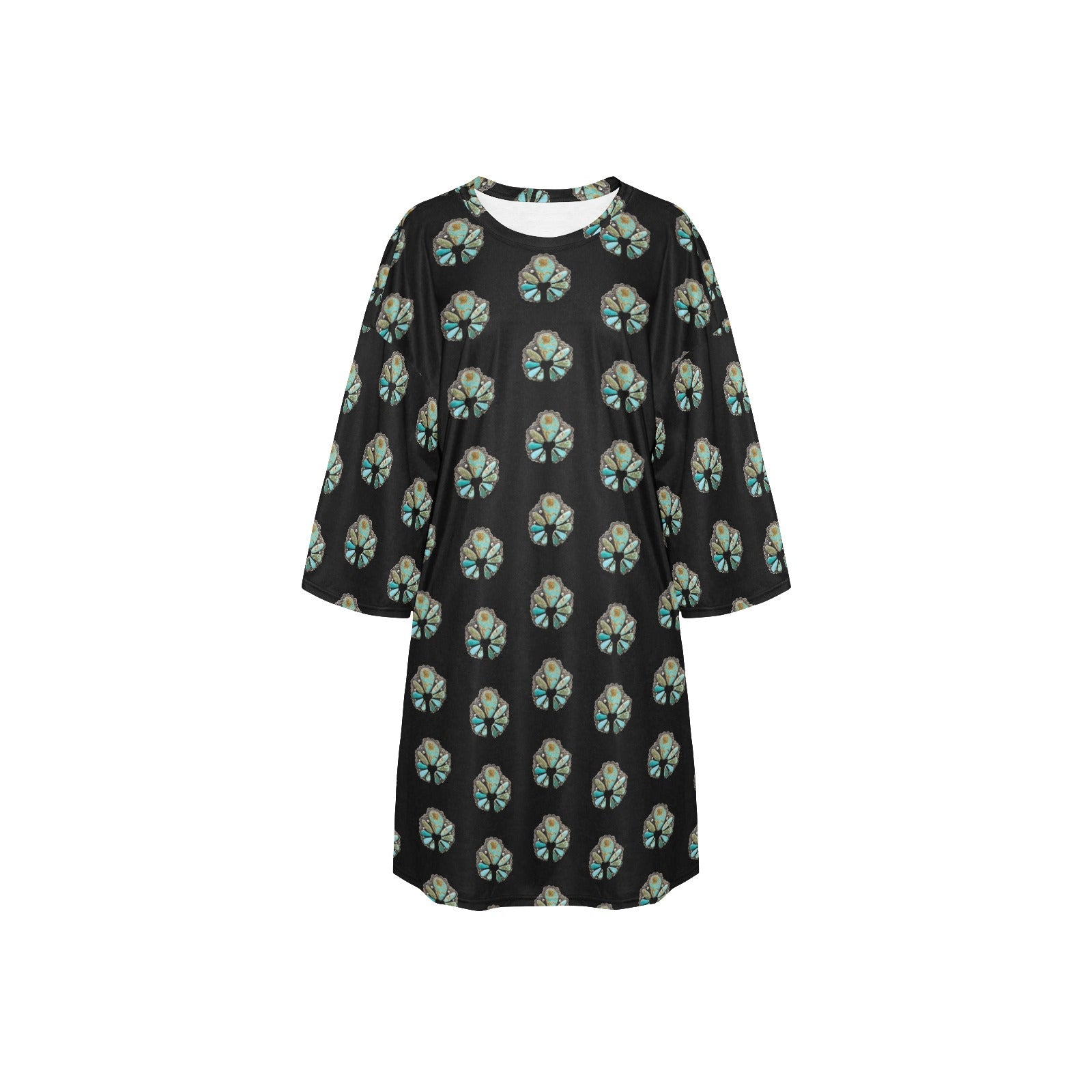 Baha Ranch Turquoise Naja Oversized Sleep Shirt by Baha Ranch Western Wear - product image 2