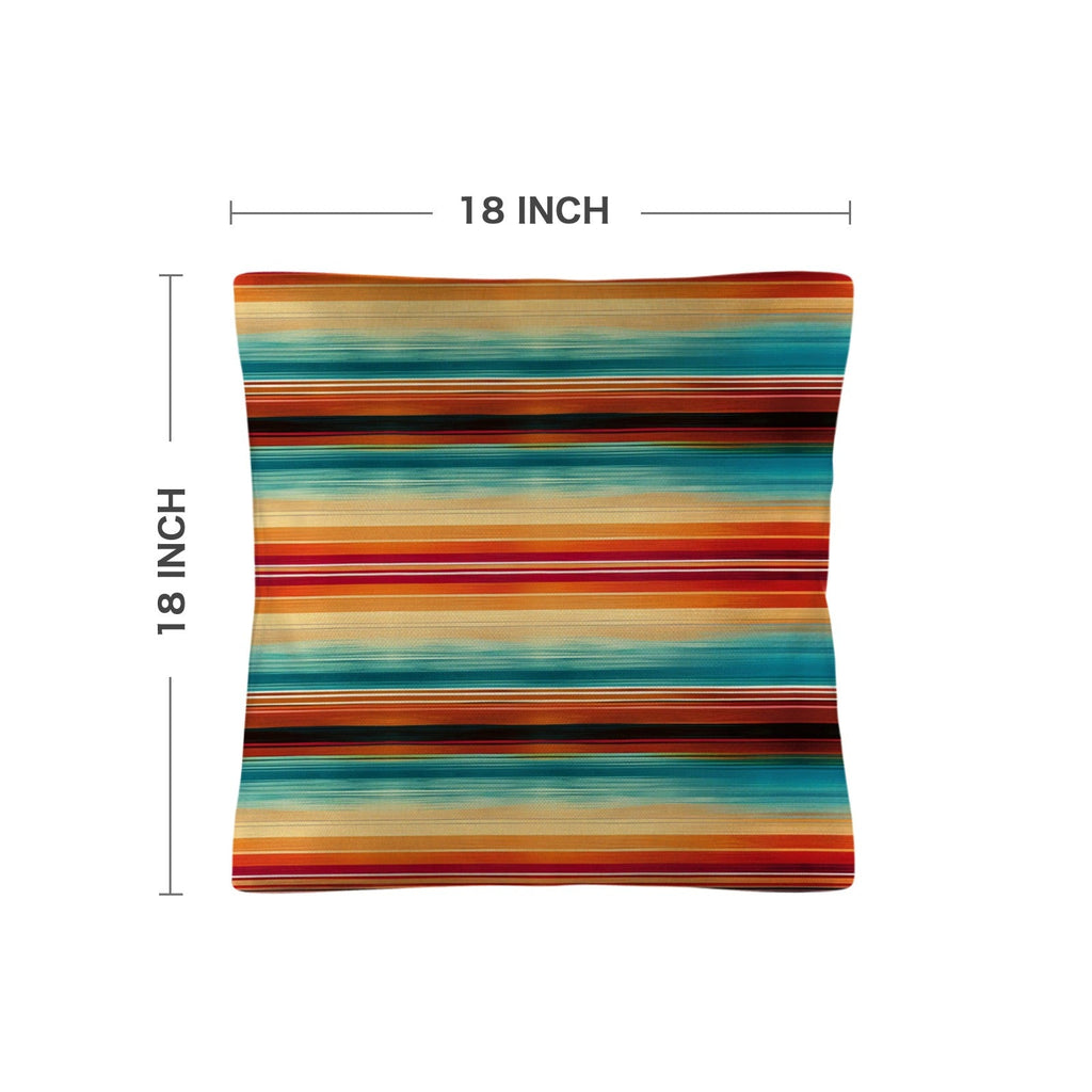 Baha Ranch Colores De Mexico Southwest Serape Pillow Case 18x18" Made in America by Baha Ranch Western Wear - product image 3