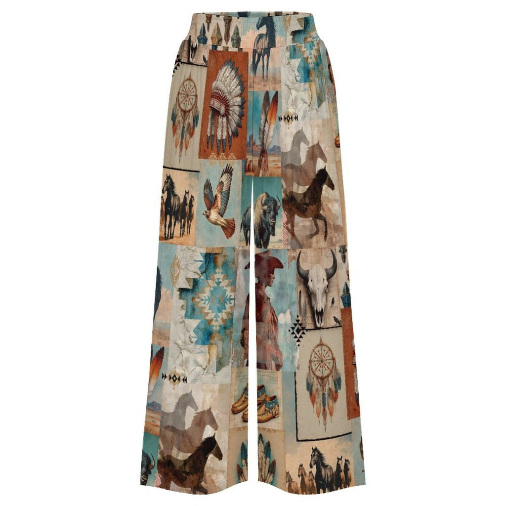 Baha Ranch Bohemian Dreams High Waisted Wide Leg Pants Inclusive Sizing by Baha Ranch Western Wear - product image 4