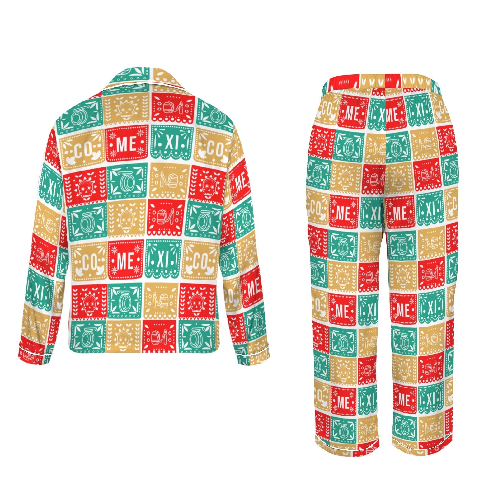 Baha Ranch Colores De Mexico Picado Womens Satin Pajamas by Baha Ranch Western Wear - product image 6