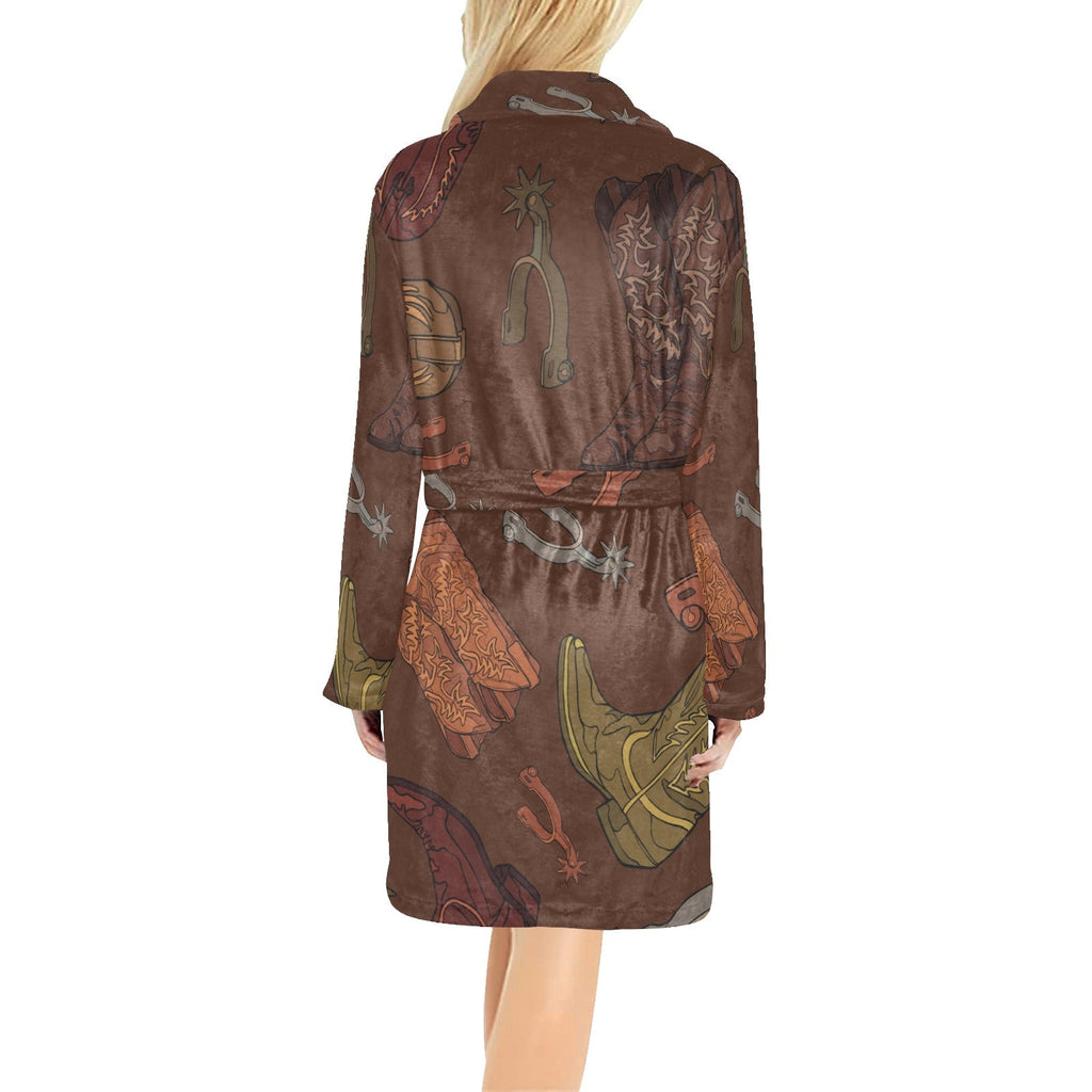 Baha Ranch Boots and Spurs Women's Western Bath Robe by Baha Ranch Western Wear - product image 2