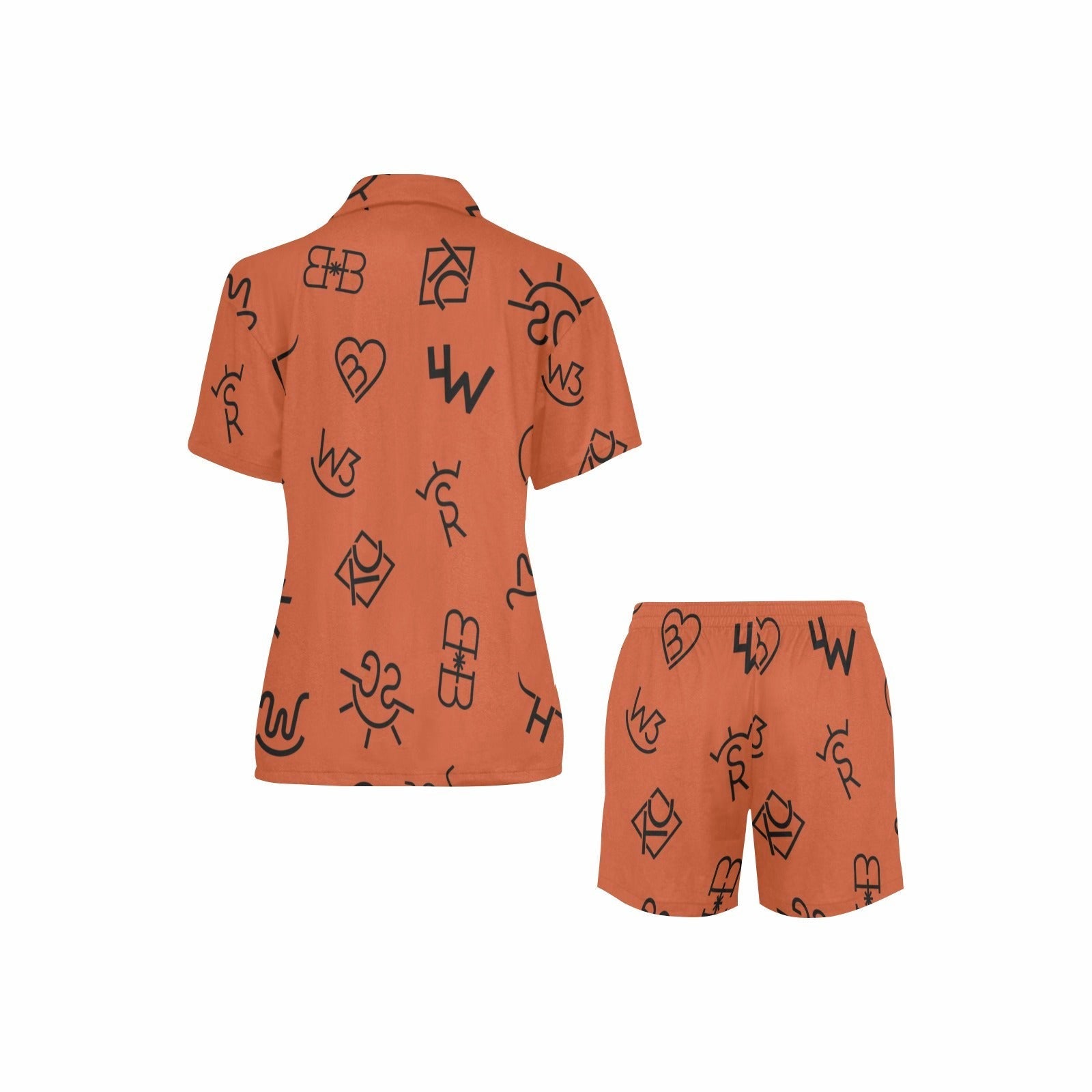 Baha Ranch Brown Cattle Brands Short Pajama Set by Baha Ranch Western Wear - product image 3