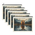 Baha Ranch Reflection Highland Cow Cosmetic Bag Made in America by Baha Ranch Western Wear - product image 2