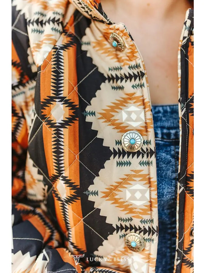 Hattie Aztec Long | Jacket — view 2