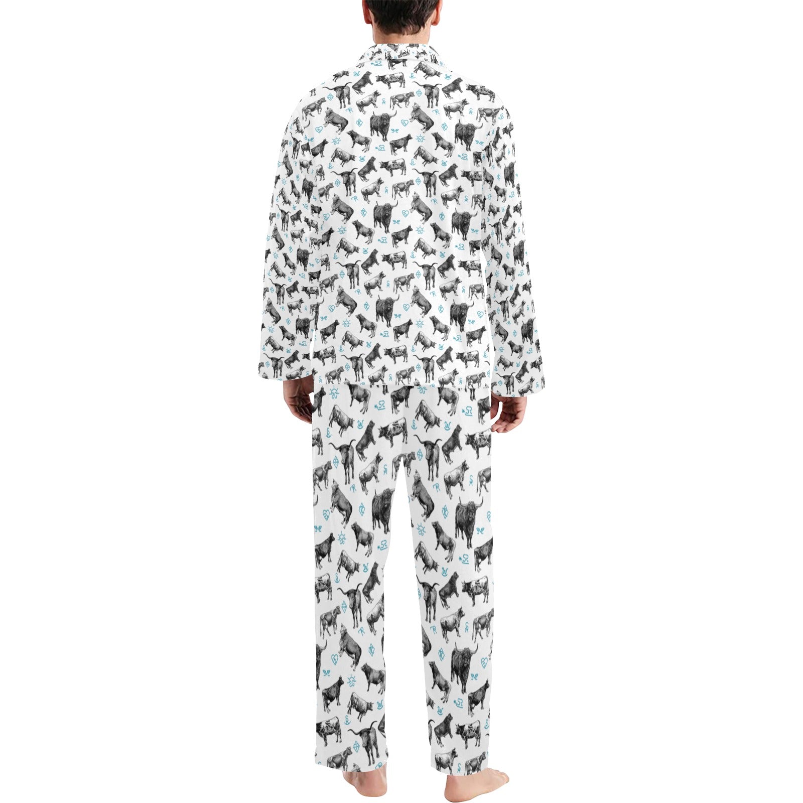 Baha Ranch Cattle and Brands Men's Western Pajama Set by Baha Ranch Western Wear - product image 2