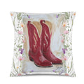 Baha Ranch Red Boots Velvety Soft Throw Pillow Case Made in America by Baha Ranch Western Wear - product image 2