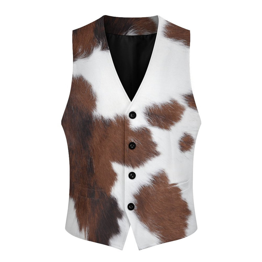 Baha Ranch Cowhide Print Men's Western Vest by Baha Ranch Western Wear - product image 2