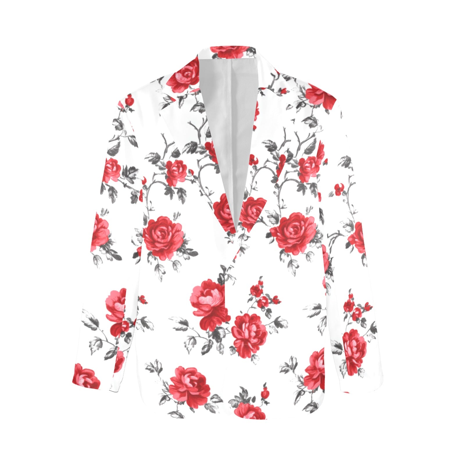 Baha Ranch Mexican Red Rose Floral Blazer by Baha Ranch Western Wear