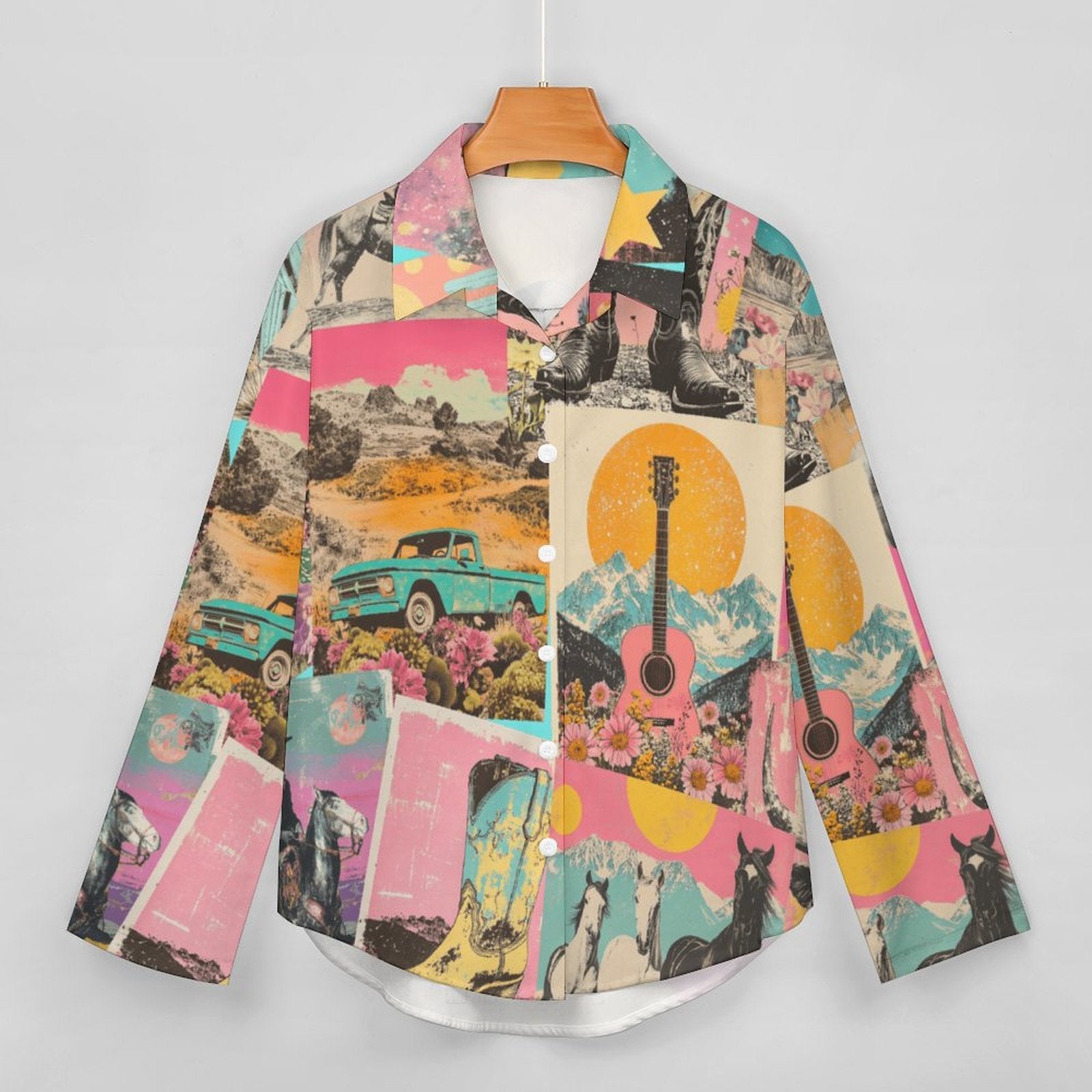 Baha Ranch Dreamgirl Retro Pop Western Vintage Button Up Shirt by Baha Ranch Western Wear - product image 4