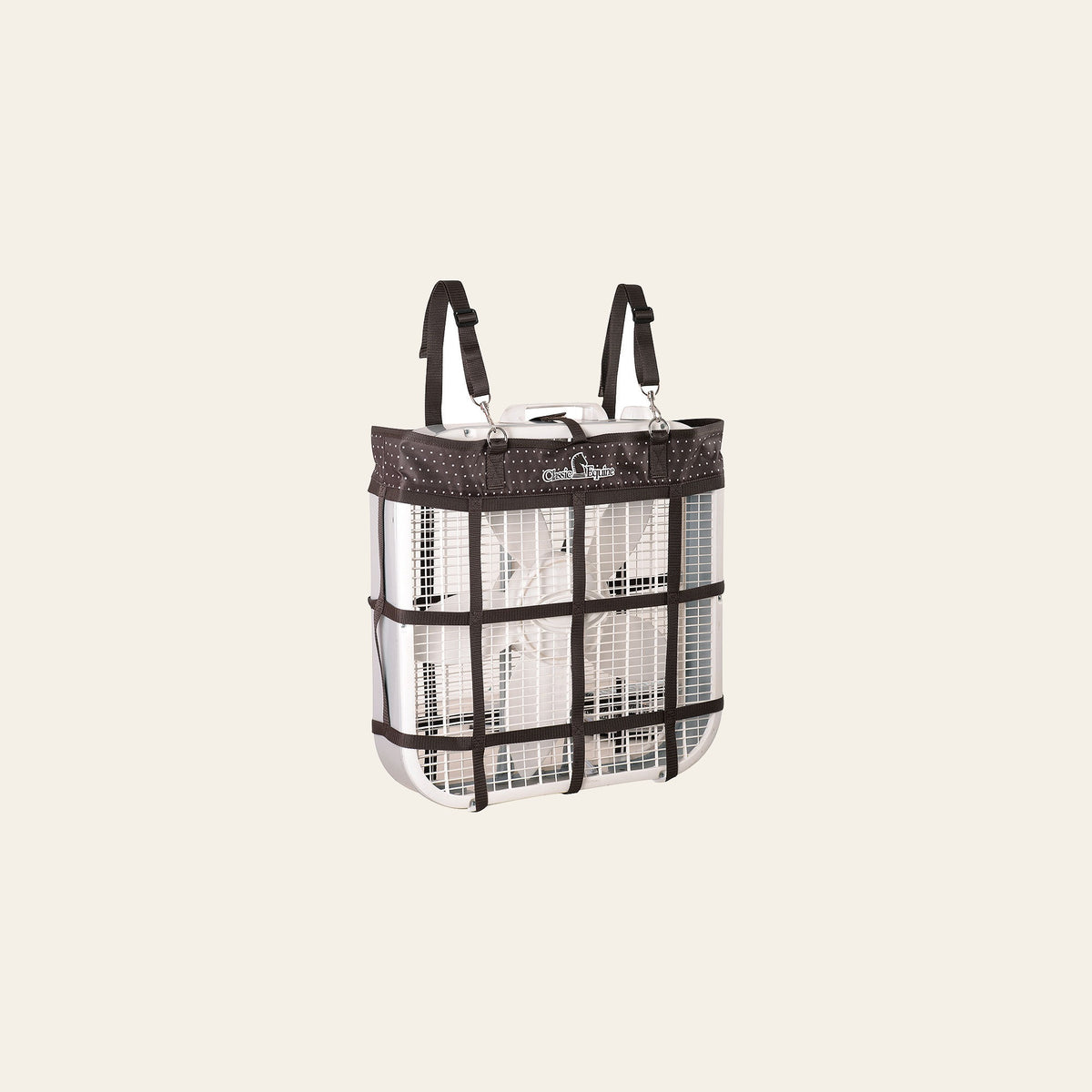 Wequine American Genuine Flexible Nylon Fan Bag Stainless Steel Black