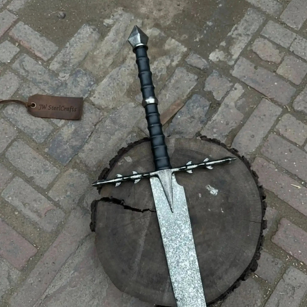 Thornguard Handmade Dark Fantasy Greatsword | Thorn Spike Carbon Steel