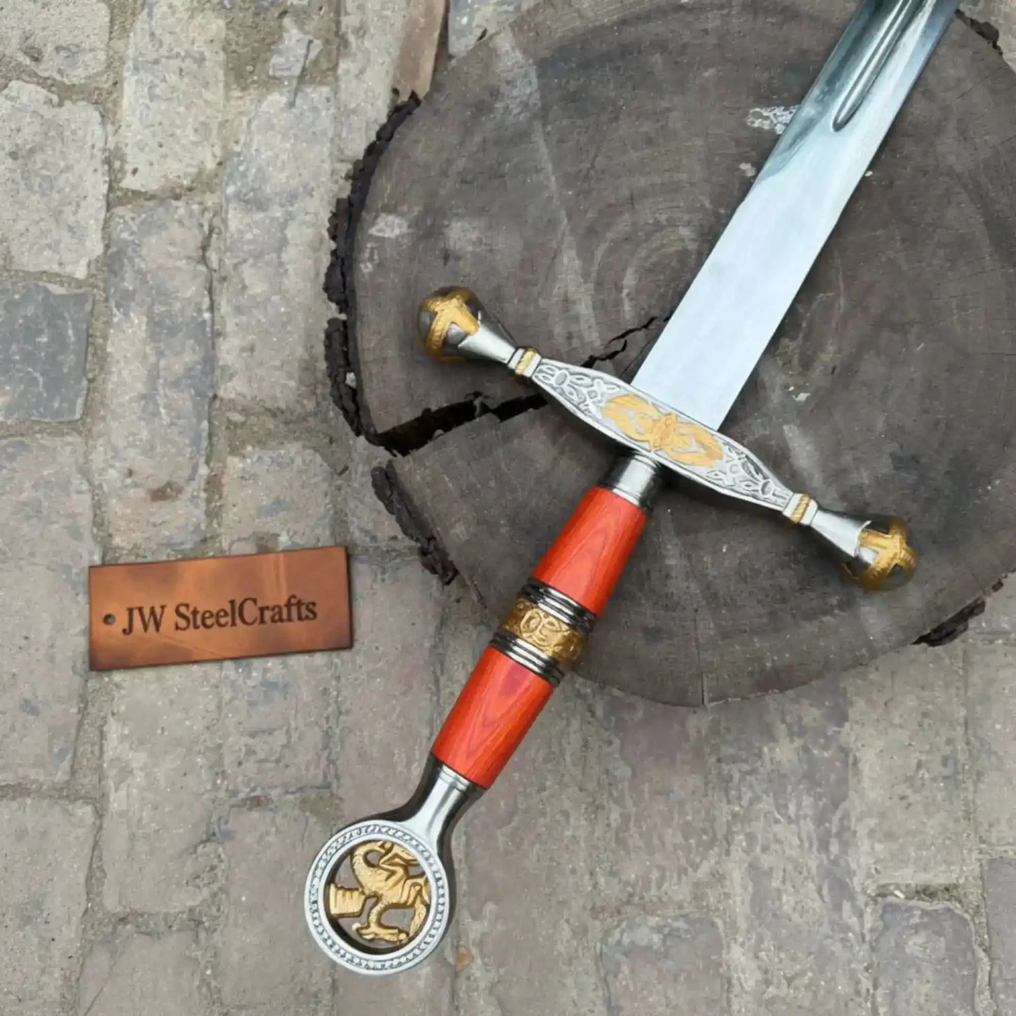 Handmade Medieval Longsword with Ring Pommel