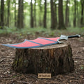 Handmade Crimson Wrath Dark Fantasy Warrior Sword | Red Powder-Coat Blade