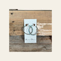 Fashion Turquoise Large Hoop Earrings