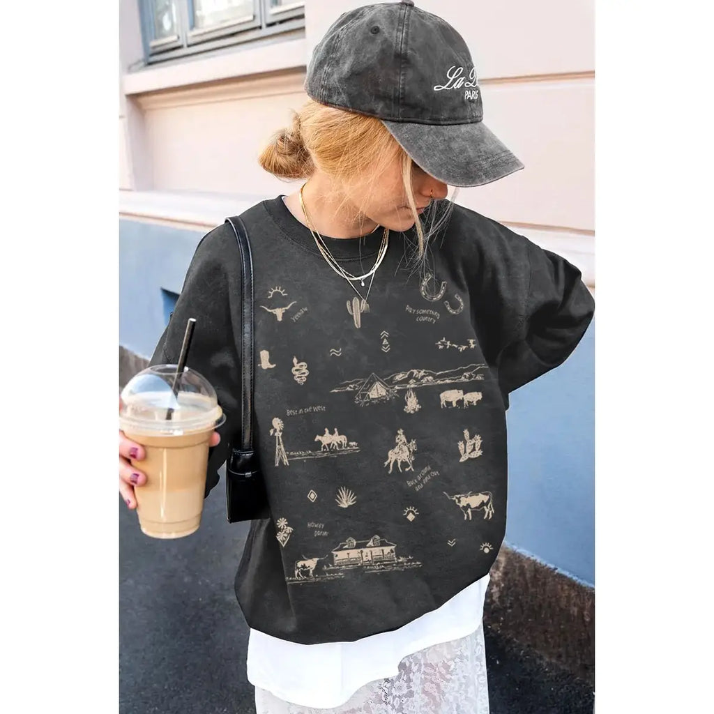 Willa Western Mineral | Crewneck