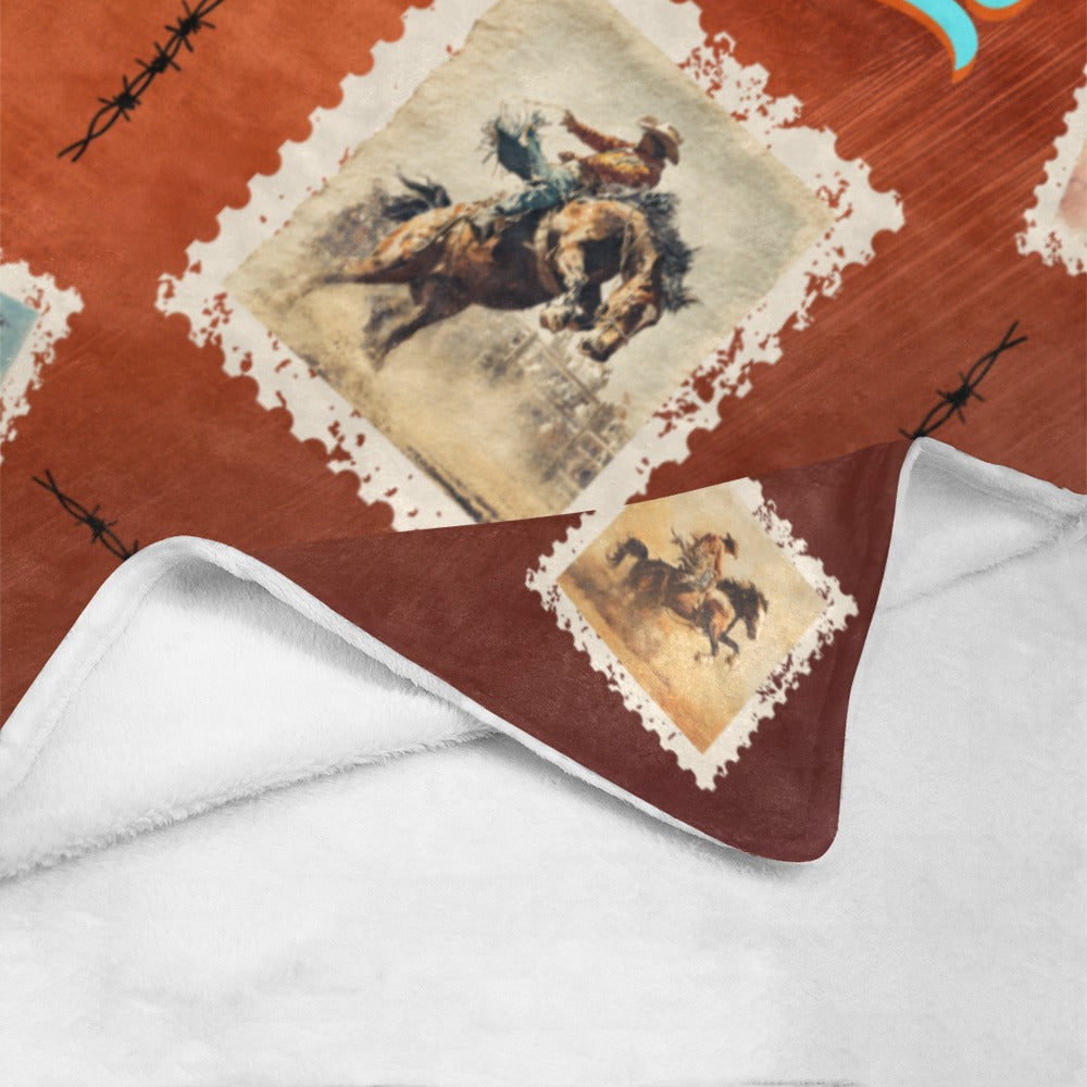 Baha Ranch Old Rodeo Western Throw Blanket 60" x 80" Ultra Soft Made in America by Baha Ranch Western Wear - product image 4