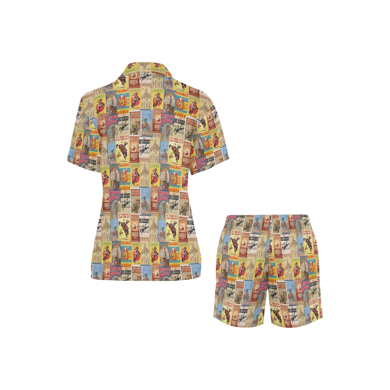 Baha Ranch Vintage Rodeo Poster Women's Western Pajama Set by Baha Ranch Western Wear - product image 3