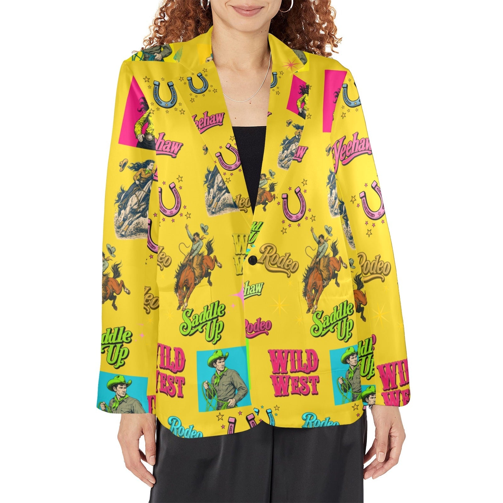Baha Ranch The Last Roundup Blazer in Mustard by Baha Ranch Western Wear - product image 5