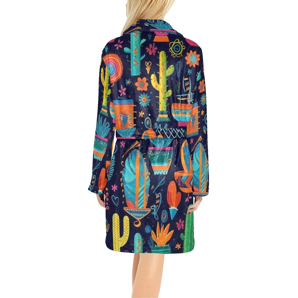 Baha Ranch Crazy Cactus Lady Western Bath Robe by Baha Ranch Western Wear - product image 6