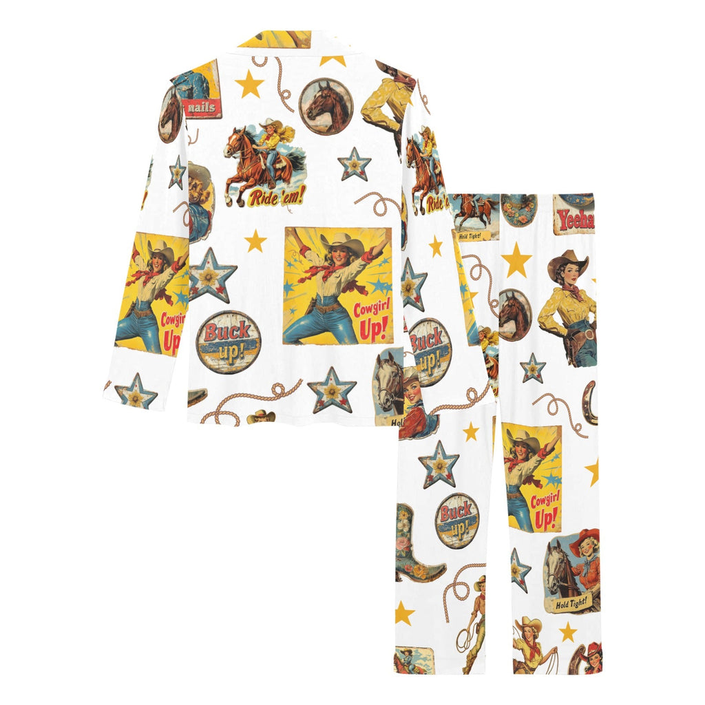 Baha Ranch Vintage Cowgirl Collage Western Pajama Set by Baha Ranch Western Wear - product image 4