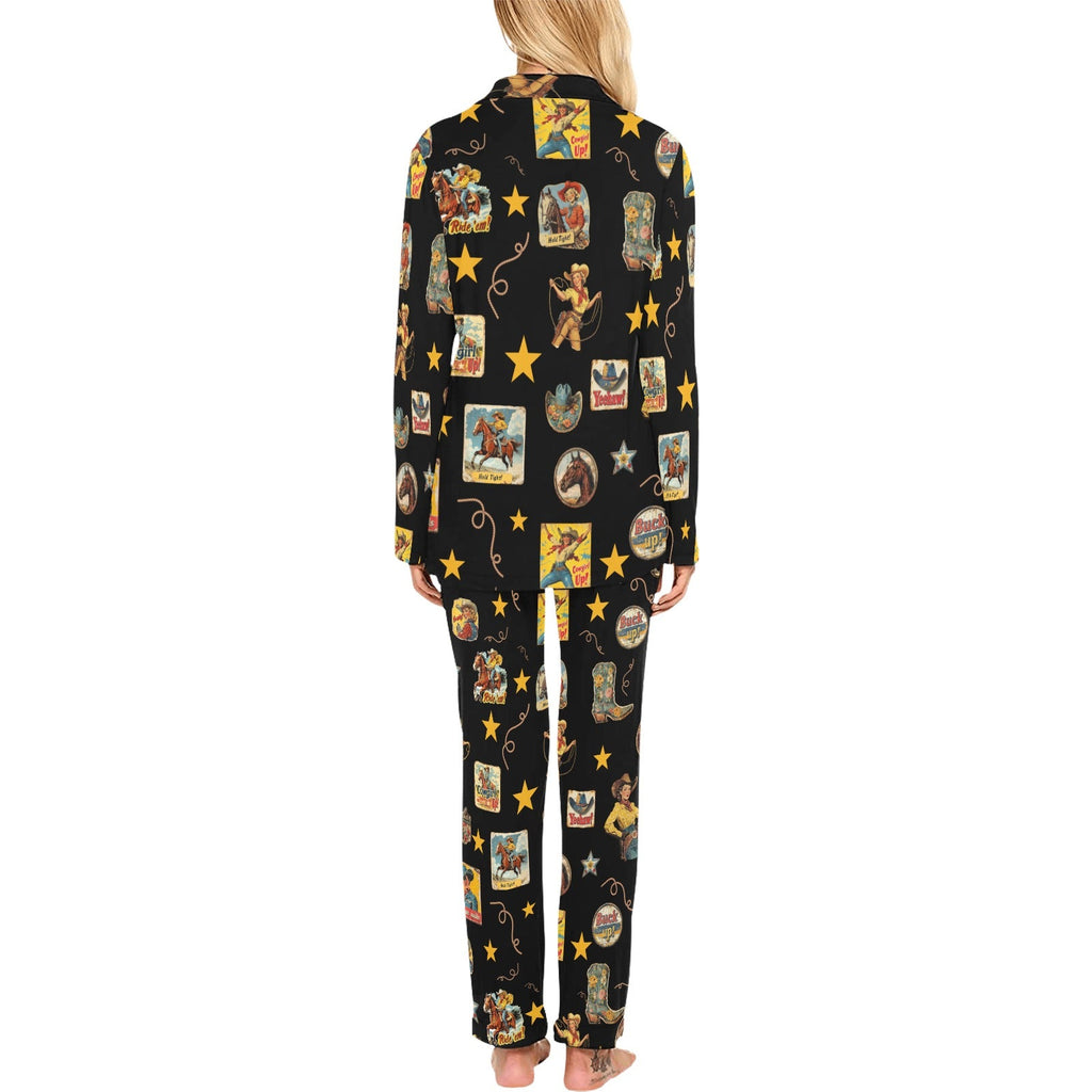 Baha Ranch Vintage Cowgirl Collage Western Pajama Set by Baha Ranch Western Wear - product image 2