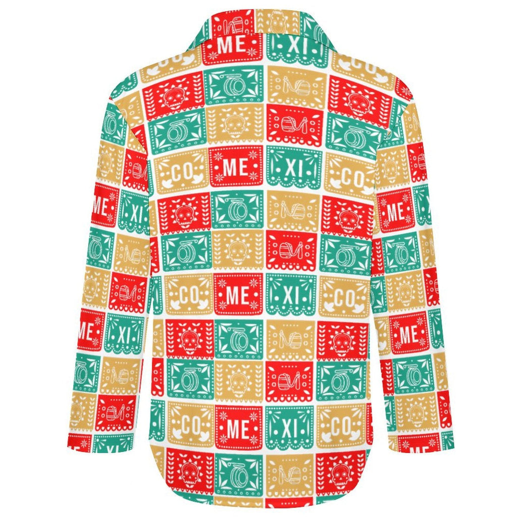 Baha Ranch Colores De Mexico Picado Mexican Button Up Blouse by Baha Ranch Western Wear - product image 4