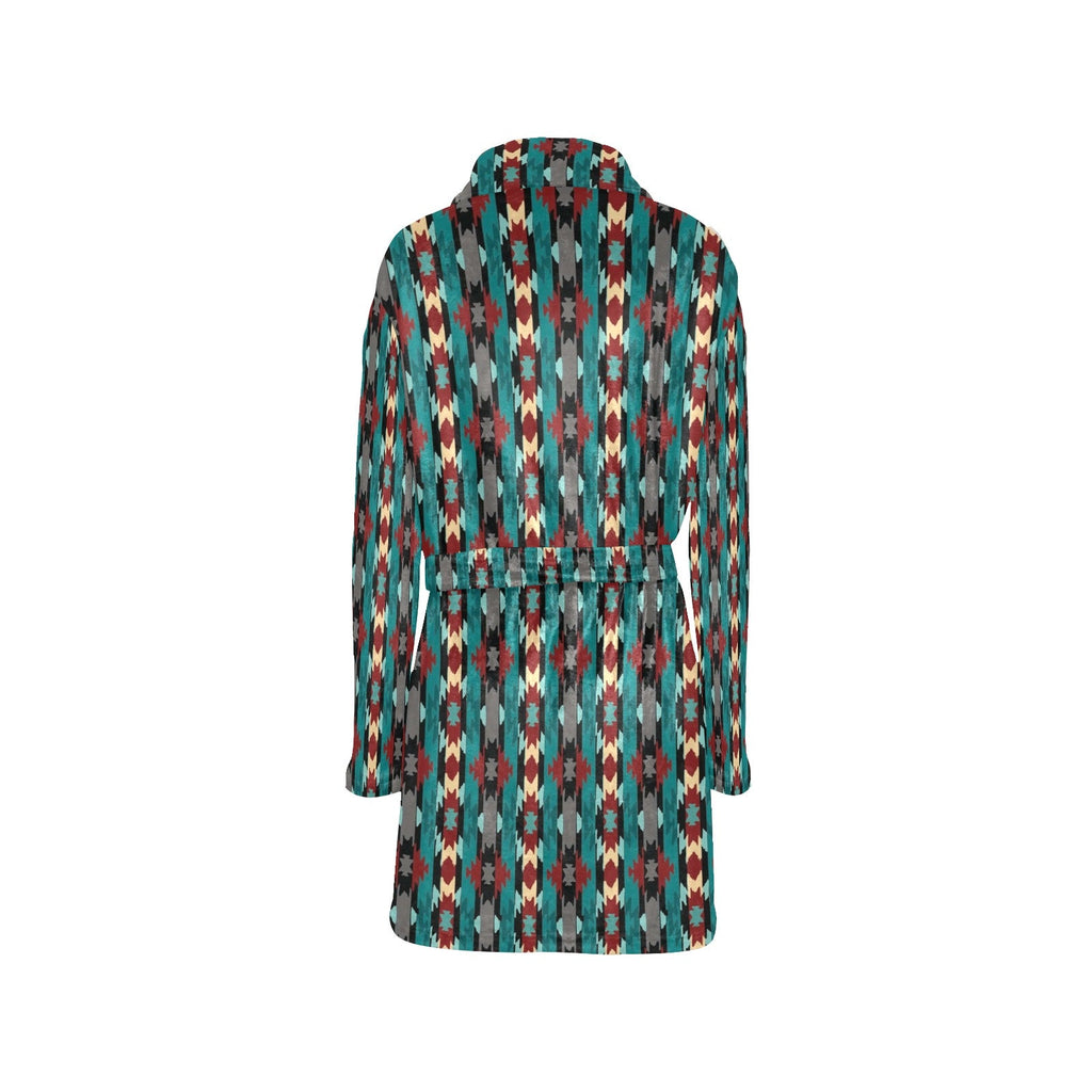 Baha Ranch Teal Aztec Women's Western Robe by Baha Ranch Western Wear - product image 4