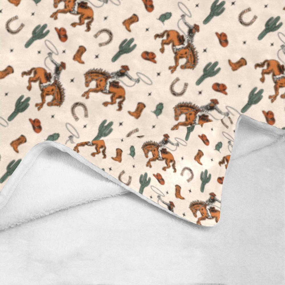 Baha Ranch Cowboy Rodeo Western Micro Fleece Blanket 60" x 80" Made in America by Baha Ranch Western Wear - product image 4