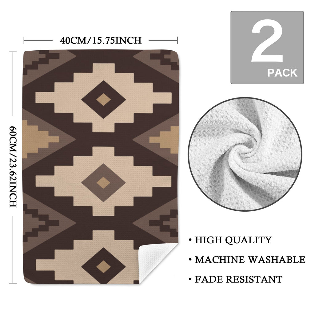 Baha Ranch Earth Aztec Set of 2 Dish Towels Kitchen Towel Made in America by Baha Ranch Western Wear - product image 4