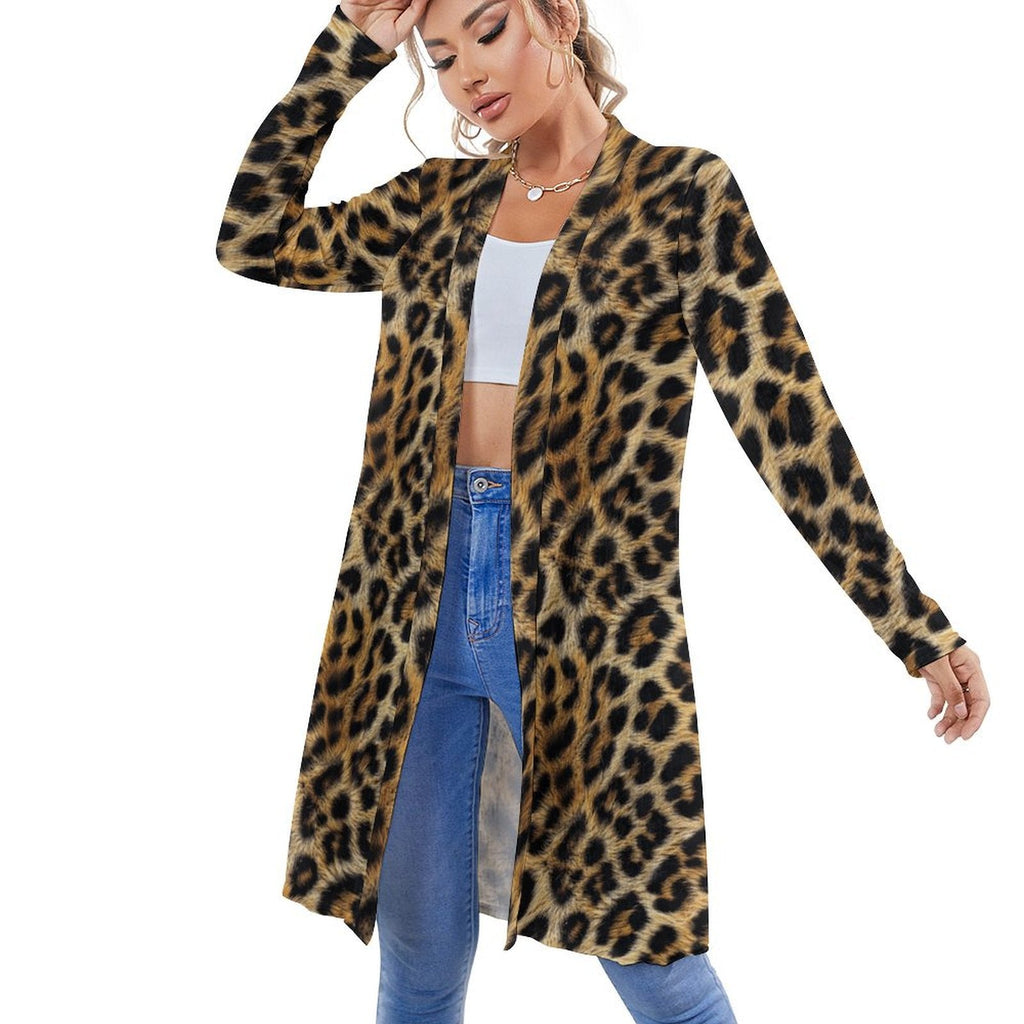 Baha Ranch Retro Pop Western Leopard Lightweight Cardigan by Baha Ranch Western Wear