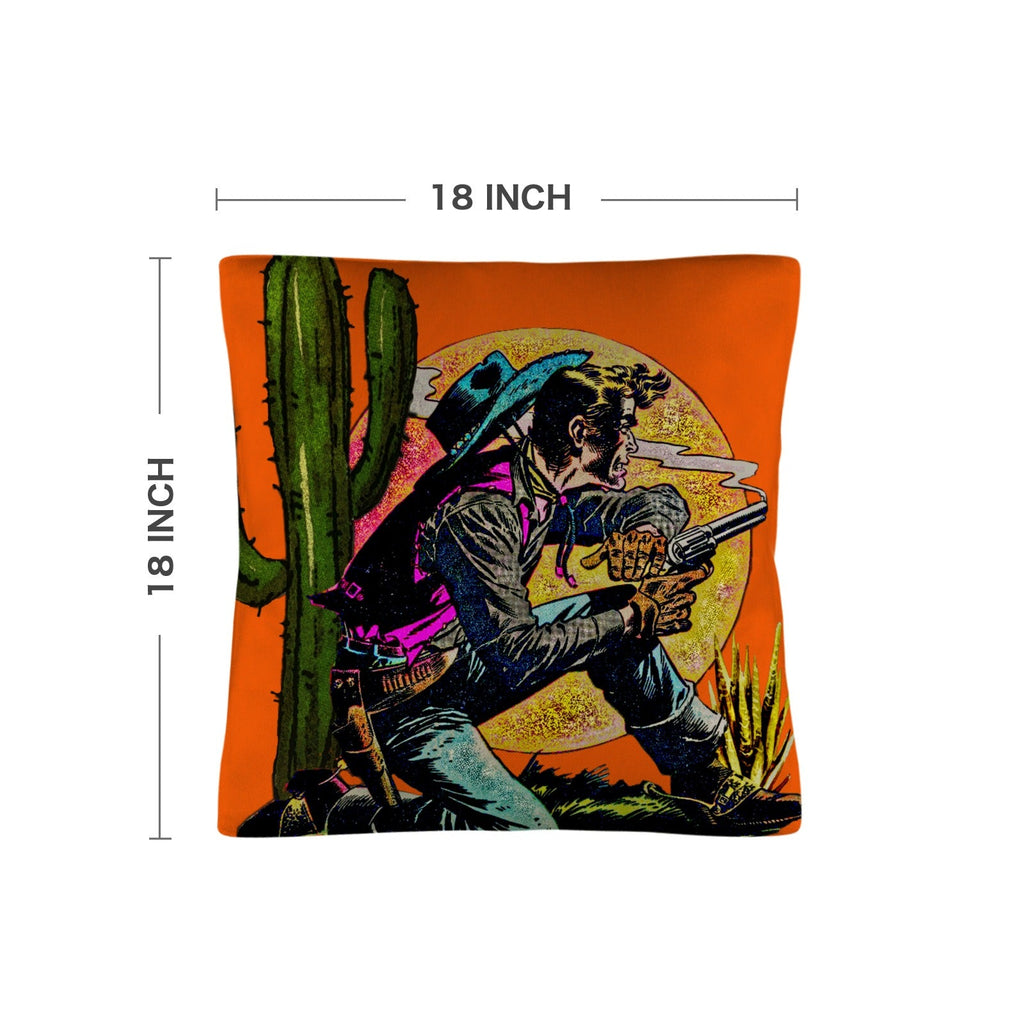 Wild West Cowboy Throw Pillow Case Made in America by Baha Ranch Western Wear - product image 4