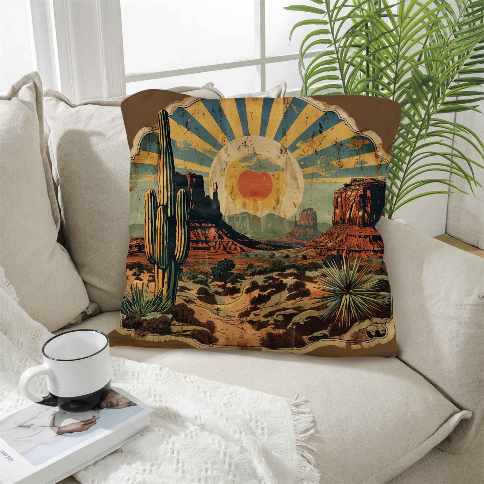 Baha Ranch Southwestern Desert Pillow Case Made in America by Baha Ranch Western Wear