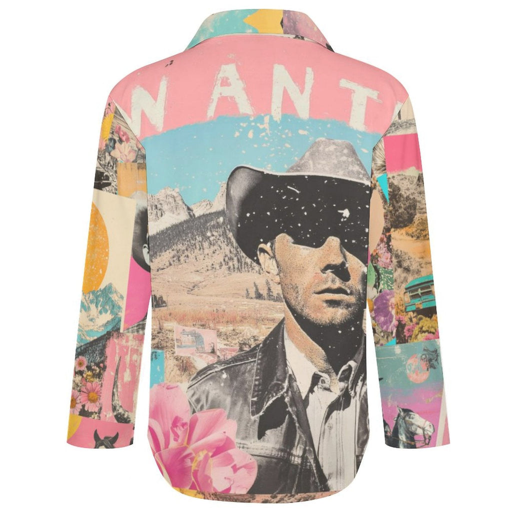 Baha Ranch Pop Western Wanted Collage Button Up Shirt by Baha Ranch Western Wear - product image 5