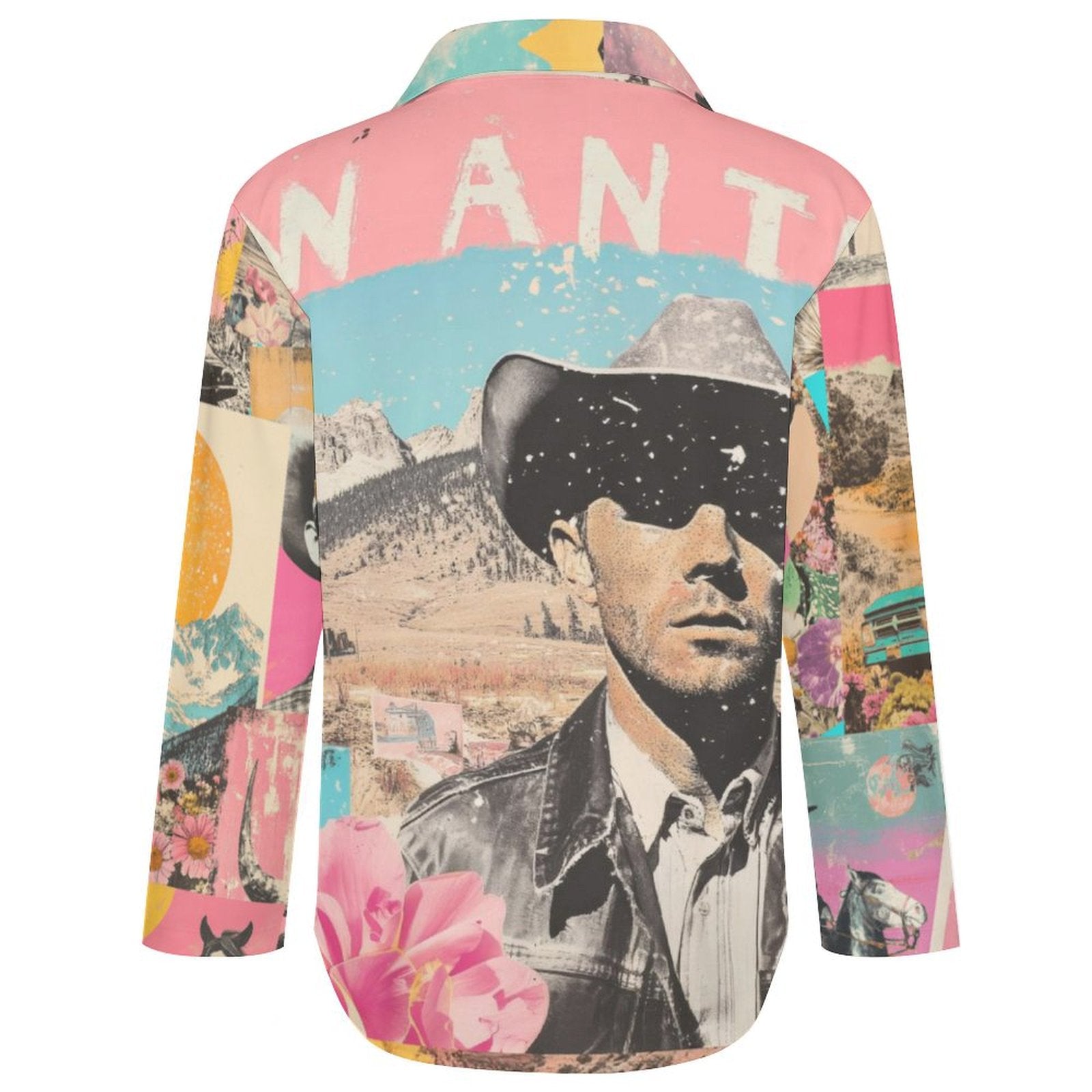 Baha Ranch Pop Western Wanted Collage Button Up Shirt by Baha Ranch Western Wear - product image 5