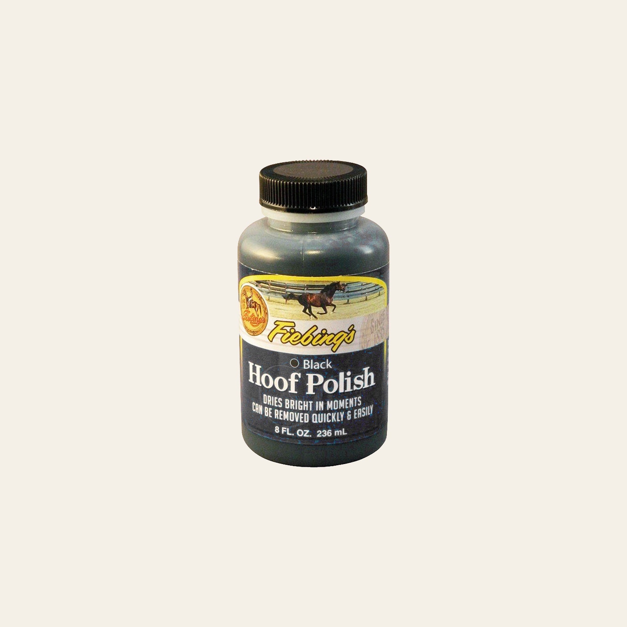 Fiebing's Black Hoof Polish 8 oz. High-Gloss Show Ring Formula