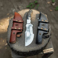 Handmade Forest Ranger Tracker Knife Carbon Steel Ram Horn or Wendi Wood Handle