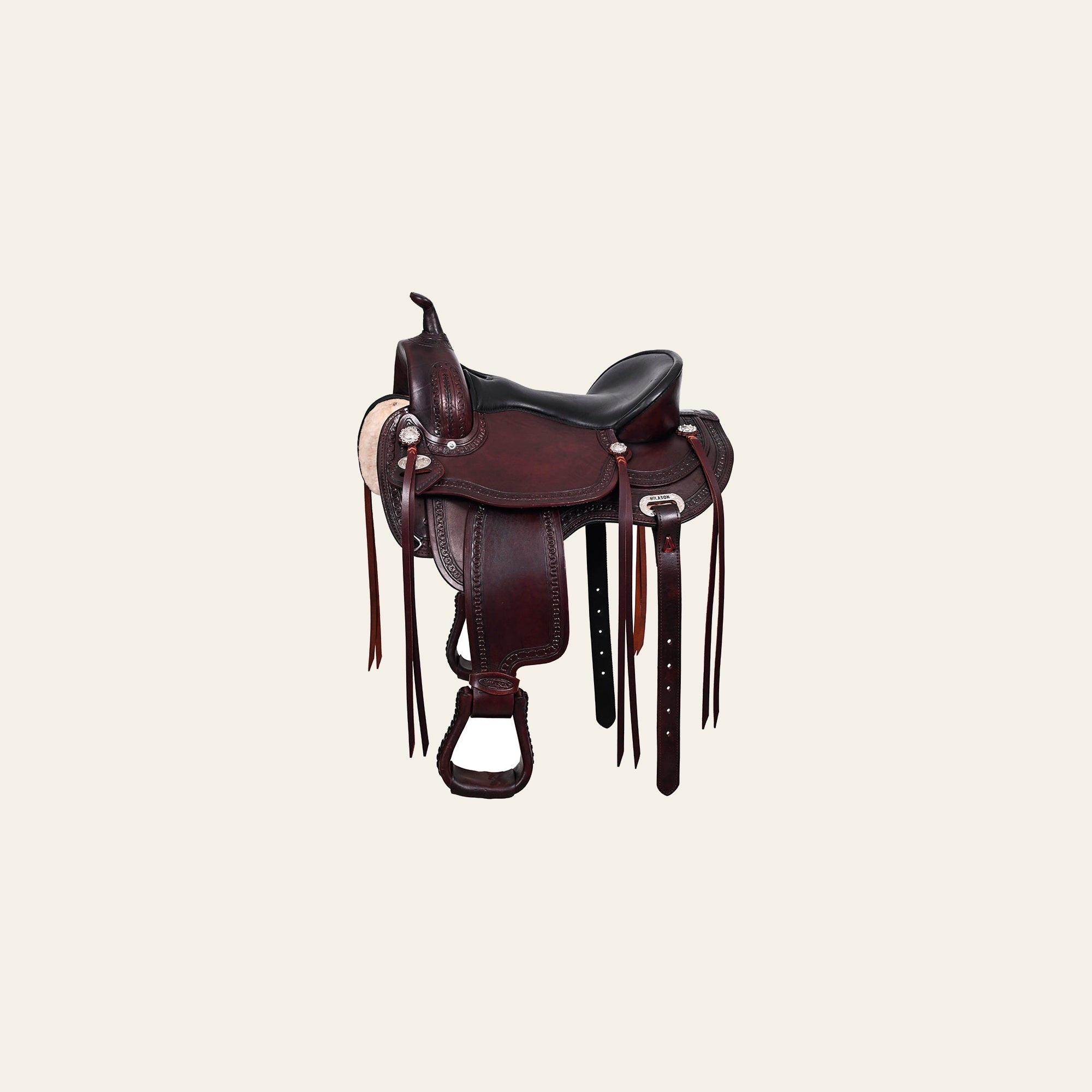 HILASON Western Horse Saddle American Leather Flex Tree Trail & Pleasure Chocolate Brown | for Horses