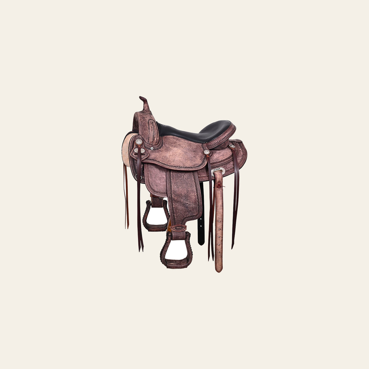 HILASON Western Horse Saddle American Leather Flex Tree Trail & Pleasure Antique Brown | for Horses