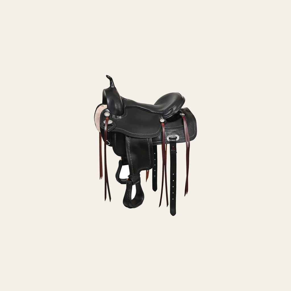 HILASON Western Horse Saddle American Leather Flex Tree Trail & Pleasure Dark Brown | for Horses