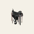 HILASON Western Horse Saddle American Leather Flex Tree Trail & Pleasure Dark Brown | for Horses
