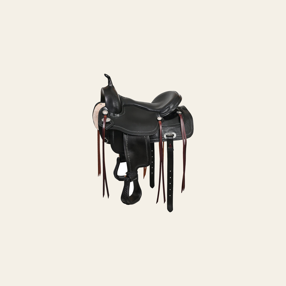 HILASON Western Horse Saddle American Leather Flex Tree Trail & Pleasure Dark Brown | for Horses