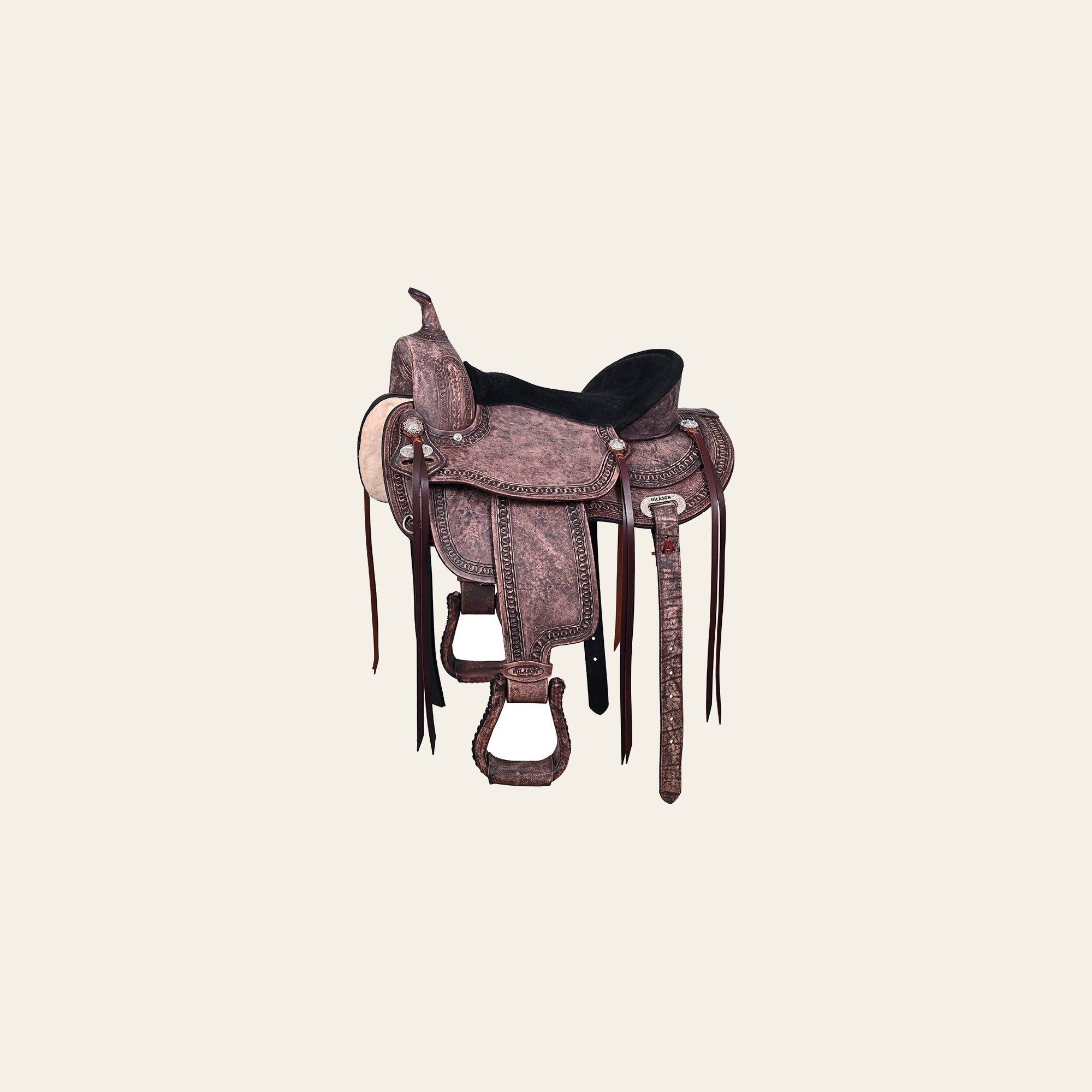 HILASON Western Horse Saddle American Leather Flex Tree Trail & Pleasure Dark Brown | for Horses
