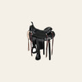 HILASON Western Horse Saddle American Leather Flex Tree Trail & Pleasure Black | for Horses