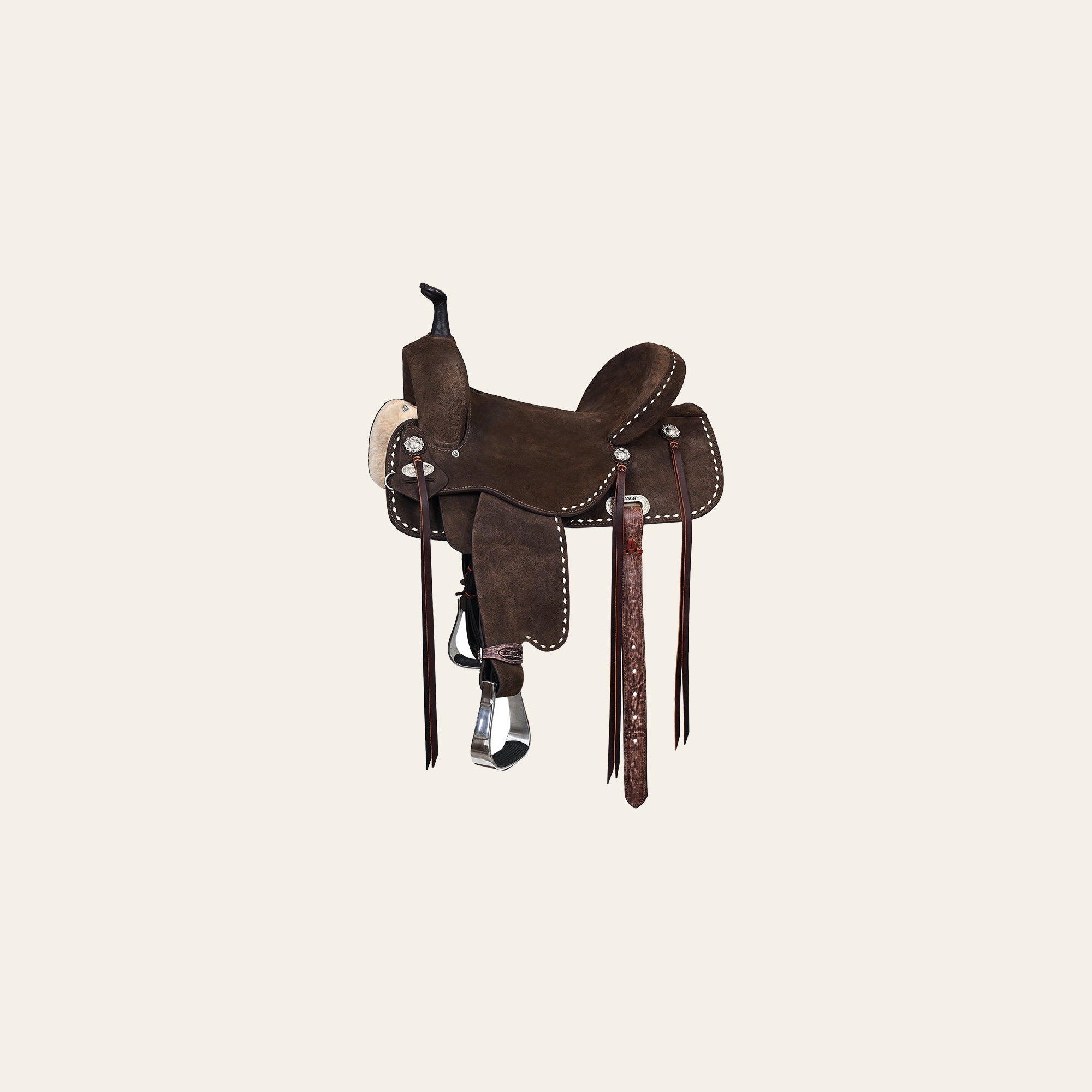 HILASON Flex Tree Western Horse Saddle in American Leather Barrel Trail | for Horses