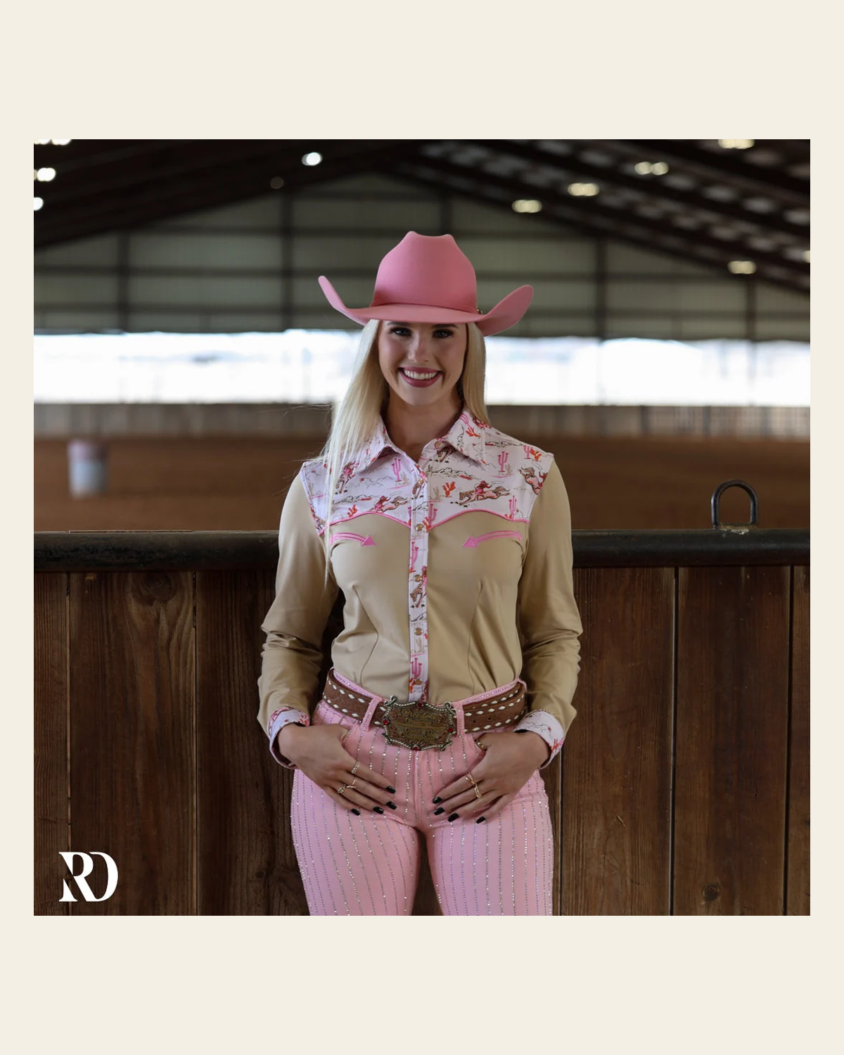 Fresh Colts Rodeo Performance Rodeo Shirt on a warm cream background