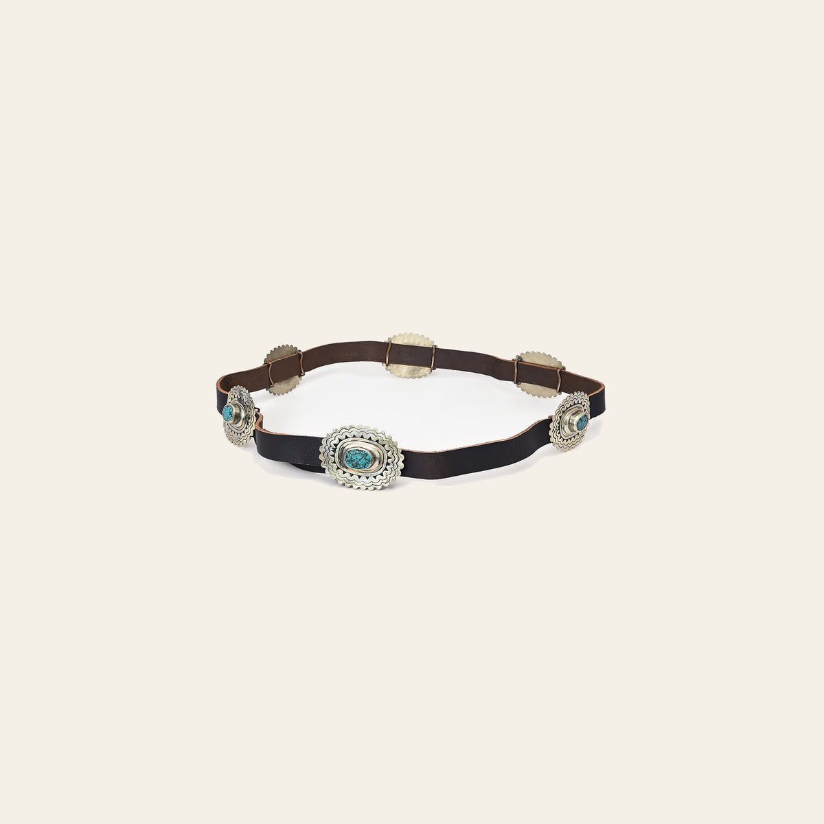 American Darling Full Grain Genuine Leather Belt Womens Western with Removable Buckle Hunter Green Small