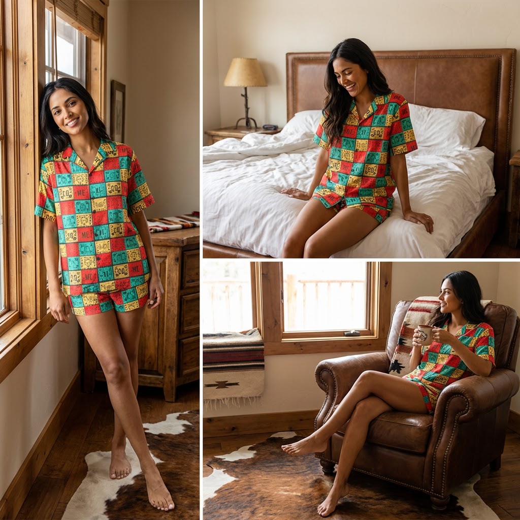 Baha Ranch Picado Women's Pajama Set Made in Americay by Baha Ranch Western Wear