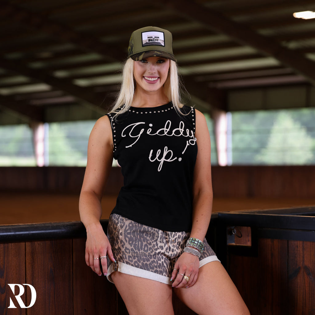 Giddy Up Studded Tank | Top — view 2